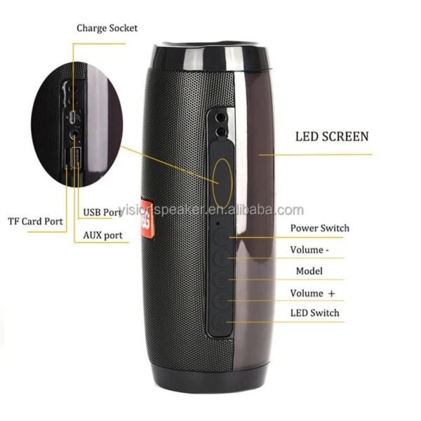 Parlante Bluetooth Compacto 5W – Sonido Potente en un Diseño Compacto - Image 5