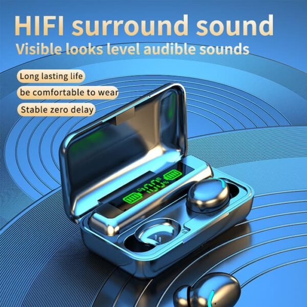 Auriculares Inalámbricos F9 - Diseño Vibrante y Sonido Increíble + POWERBANK