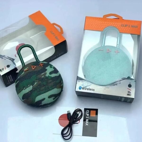 Parlante Portátil Clip Max 3 3W – Compacto, Potente y con Sonido Claro - Image 4