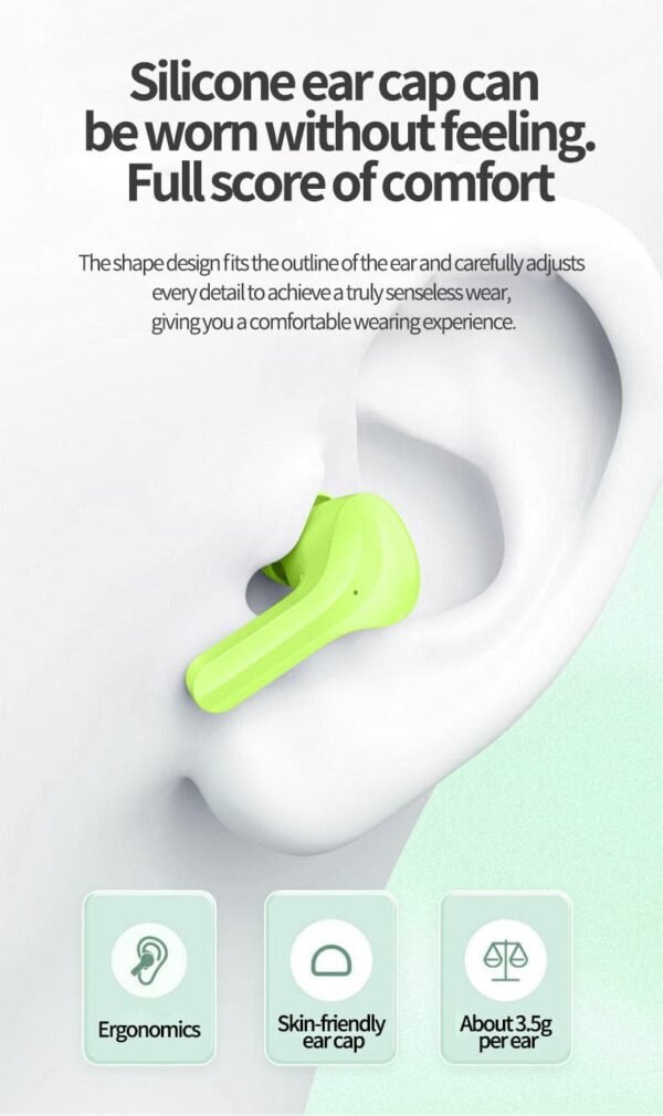 Auriculares Inalámbricos AIR 31 - Sonido Claro, Estilo y Comodidad - Image 4