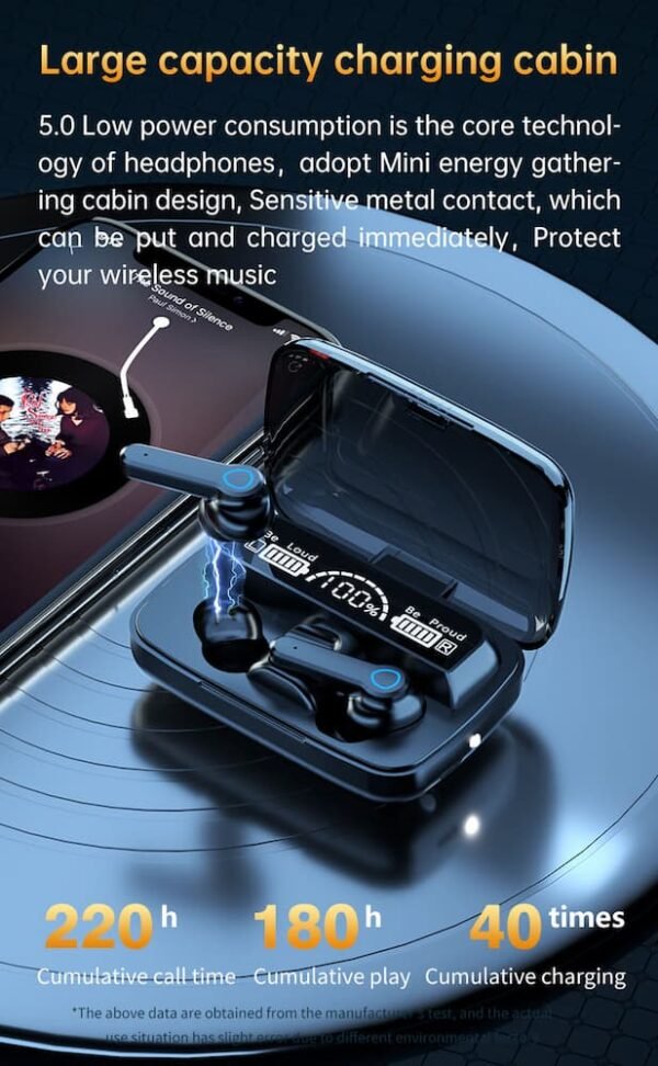 Auriculares Bluetooth M19 Pro - Image 4